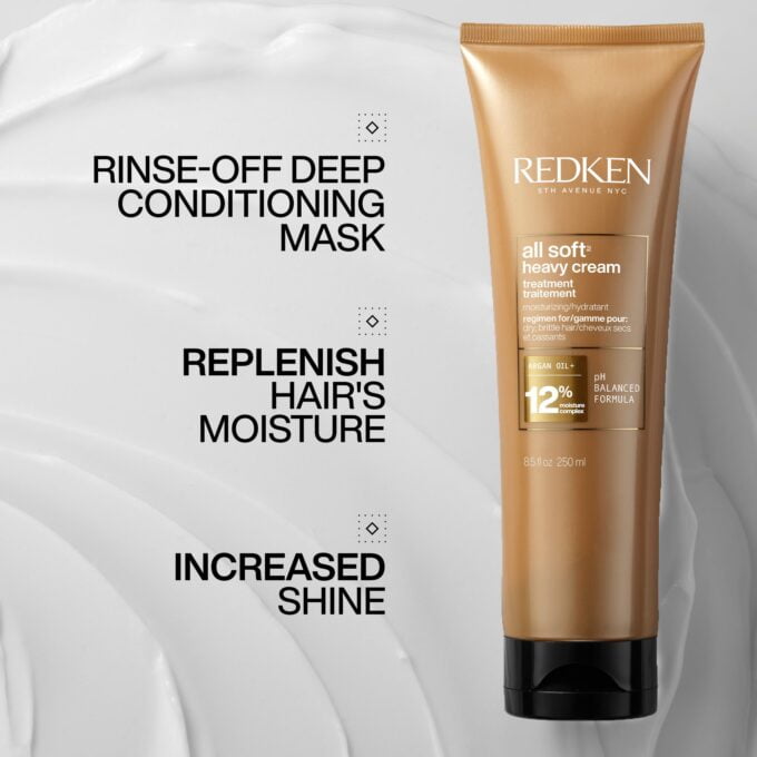 Redken All Soft Heavy Cream Super Treatment Mask 250ml Halo Hair & Skin - rosehipskincare.com.au